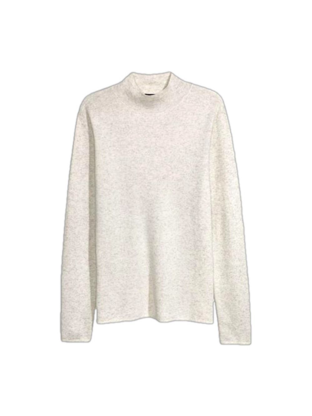 H&M Turtleneck Sweater Fine Knit Cream White XS